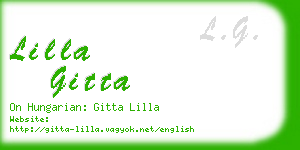 lilla gitta business card